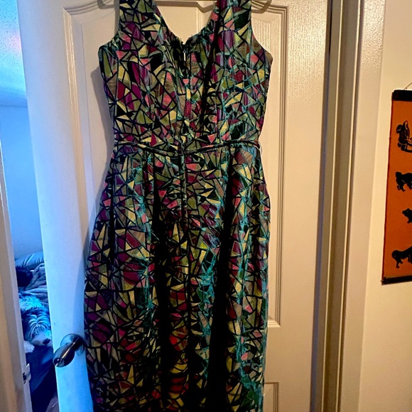 Vintage Tatyanna Art Deco Pinup Dress - Picture 3 of 5